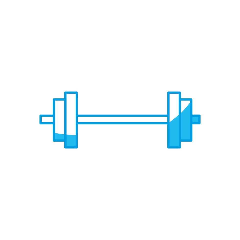 Dumbbell weight isolated vector