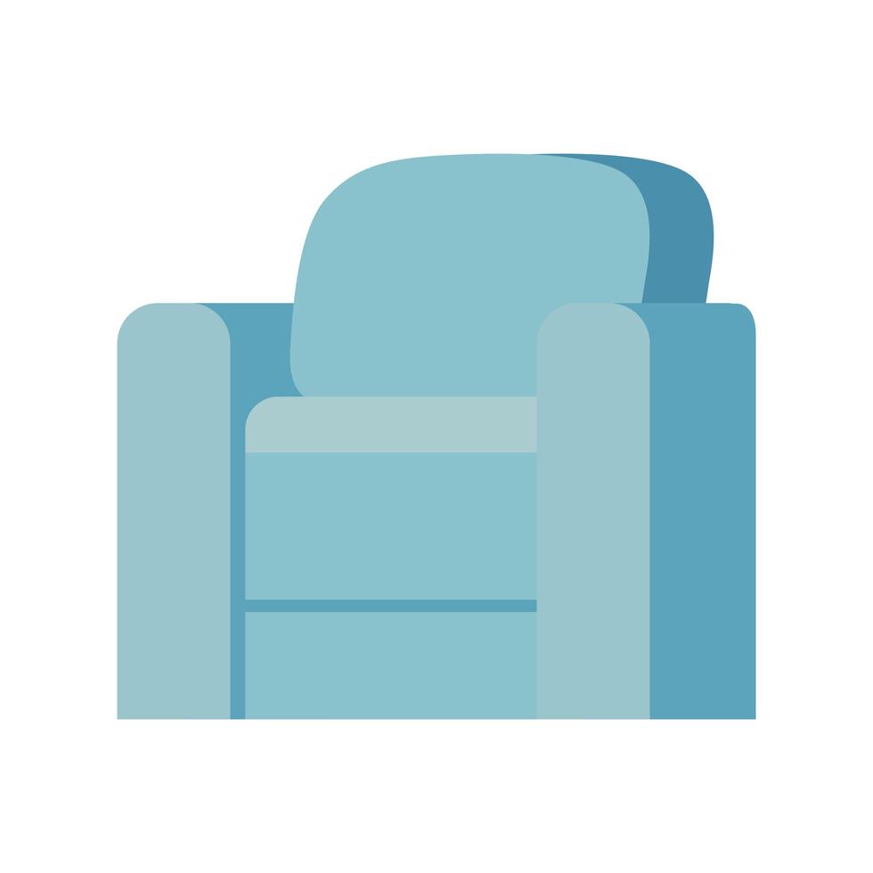 blue couch furniture vector