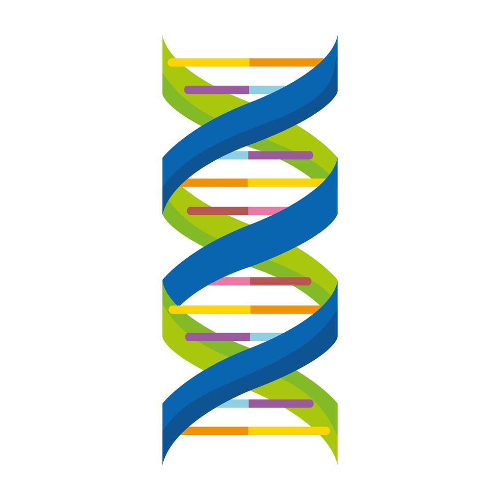 green dna molecule vector