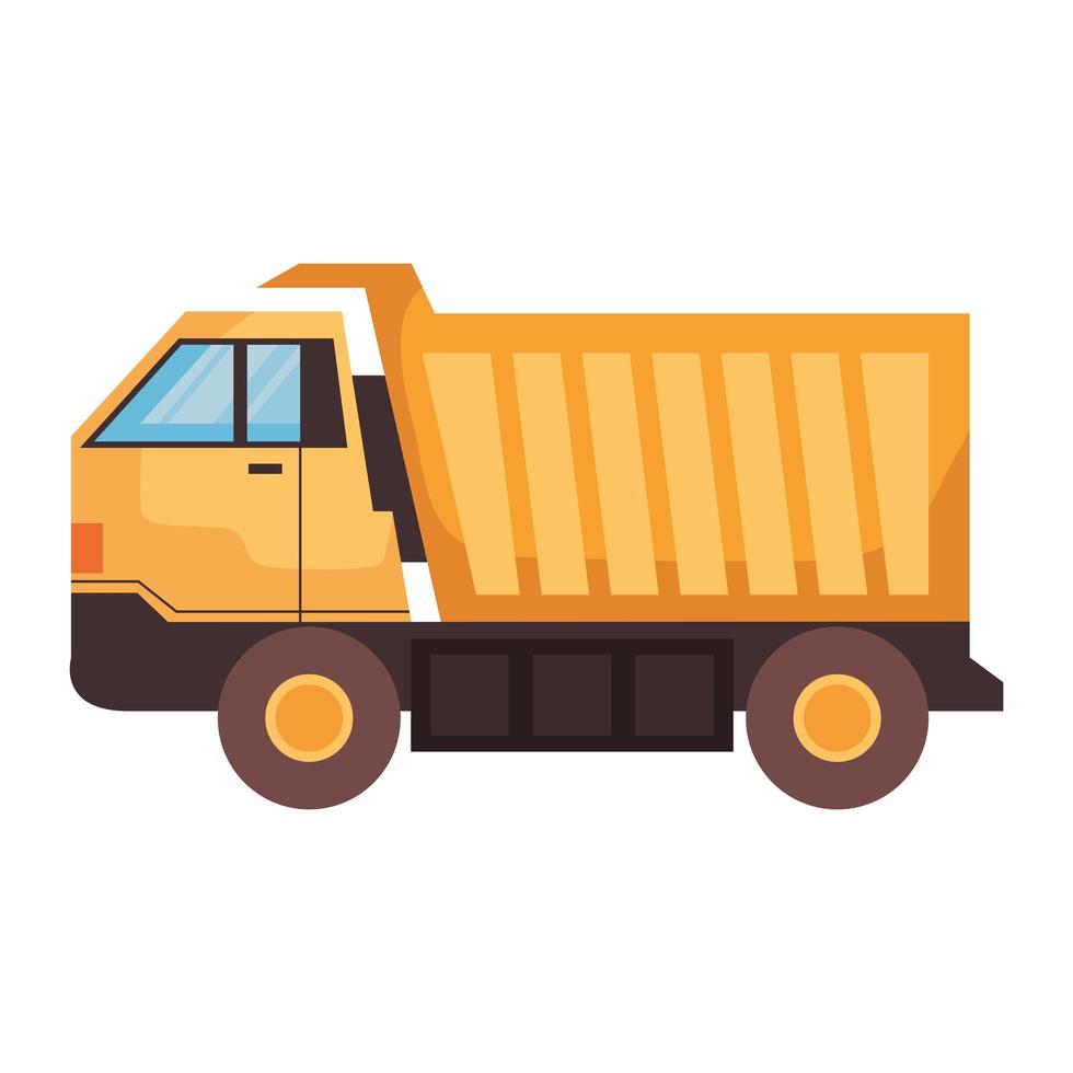 dump truck vehicle vector