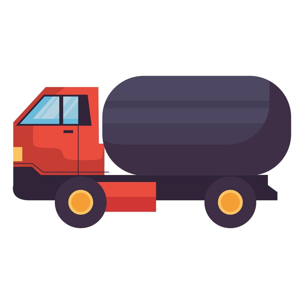 oil transport truck vector