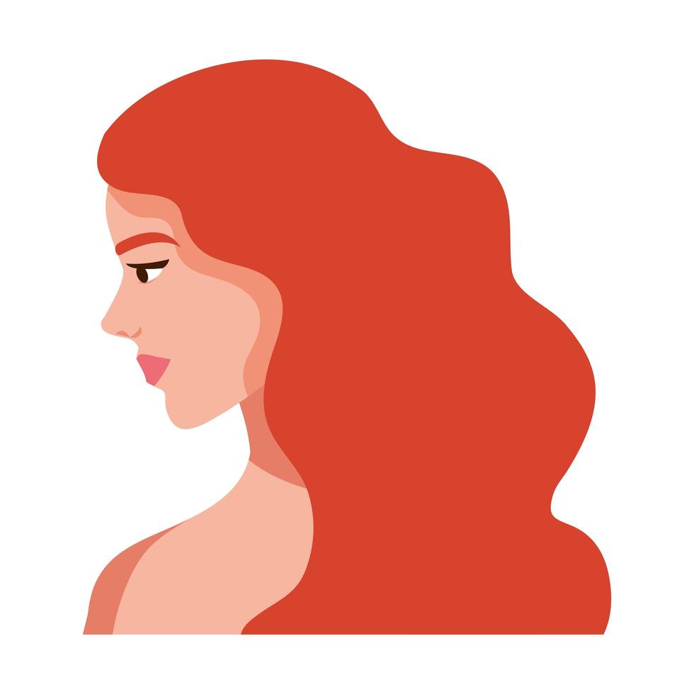 redhead woman shirtless vector