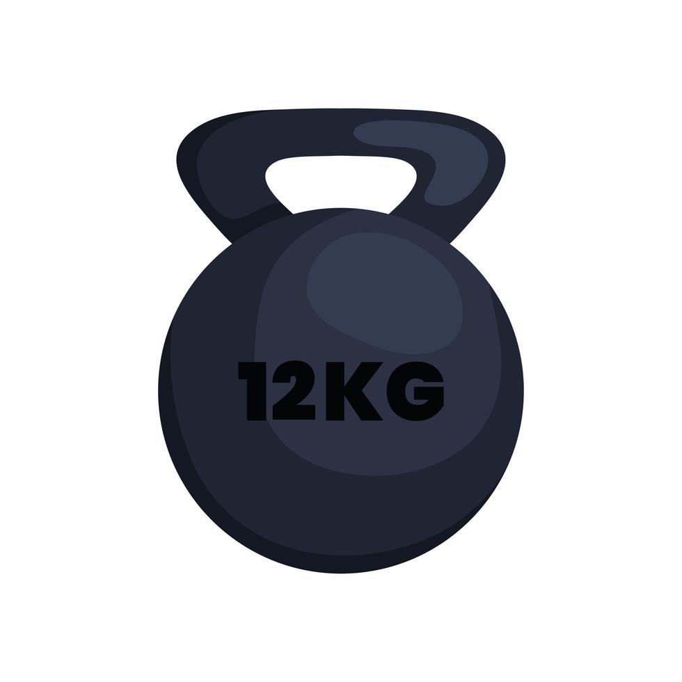 12 kg dumbbell handle vector