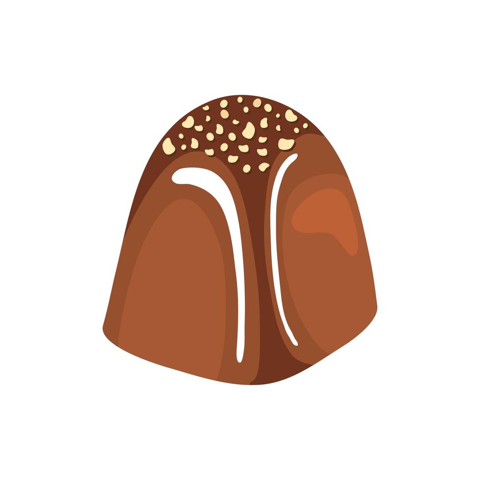 icono de chocolate praliné vector