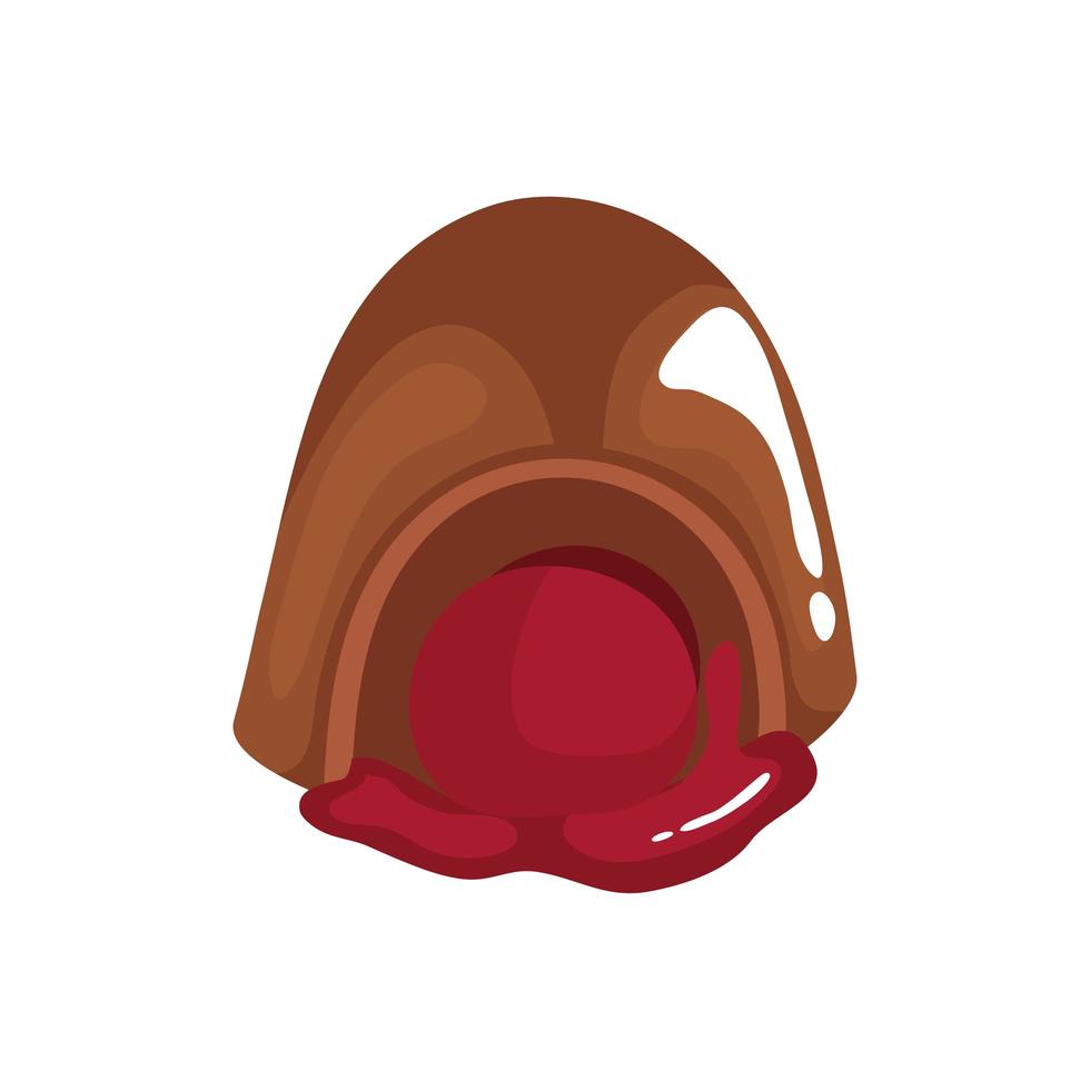 chocolate with cream vector