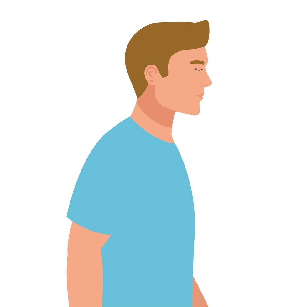 young man character vector