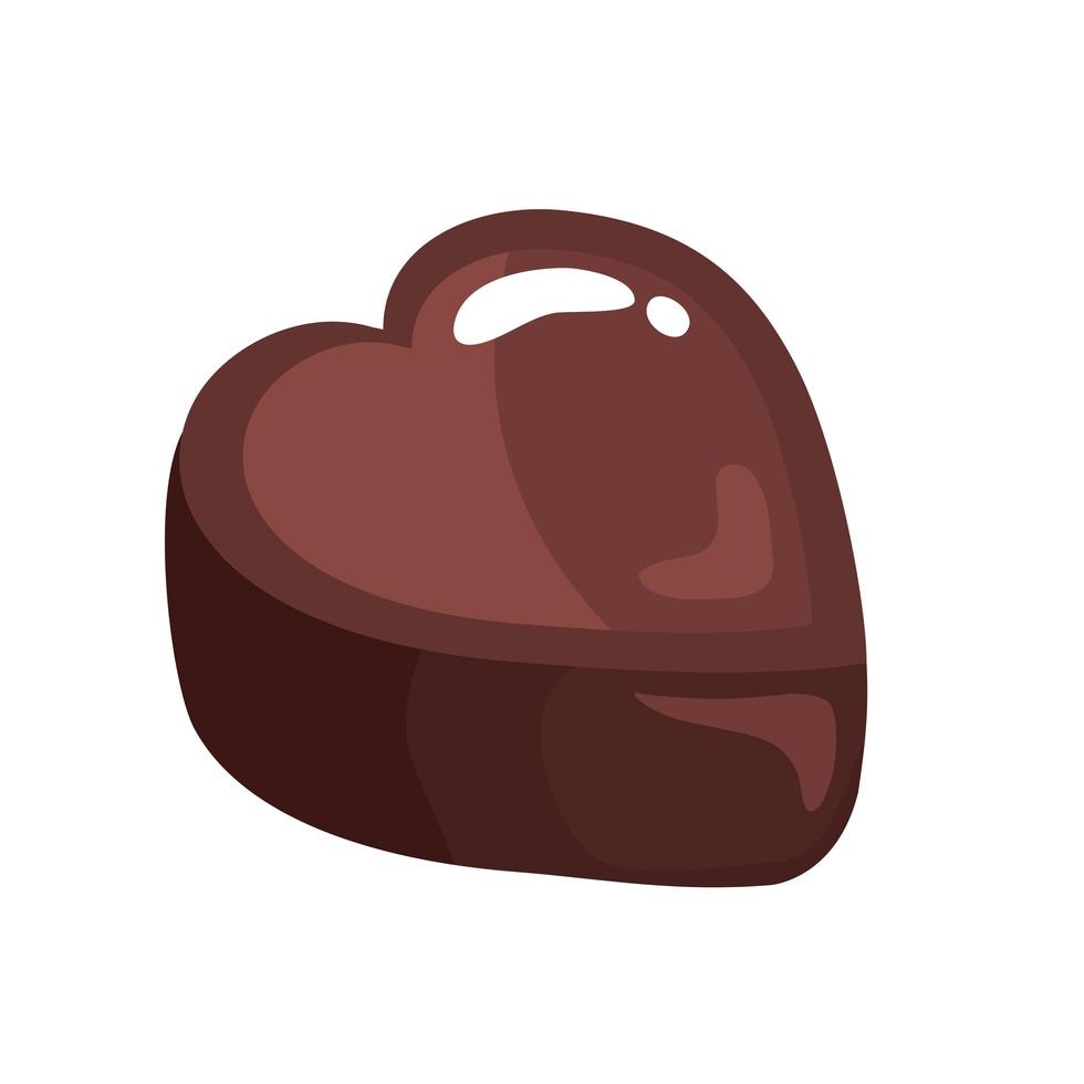 heart chocolate premium vector