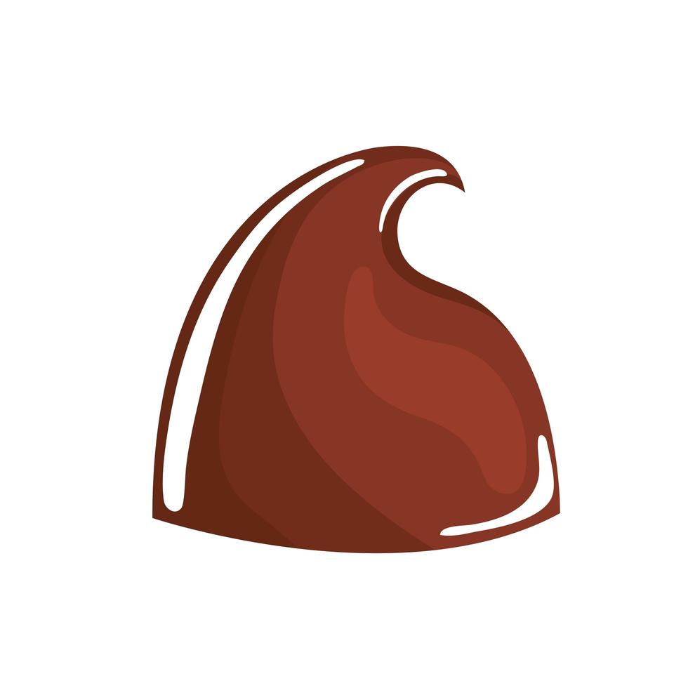 drop chocolate premium vector