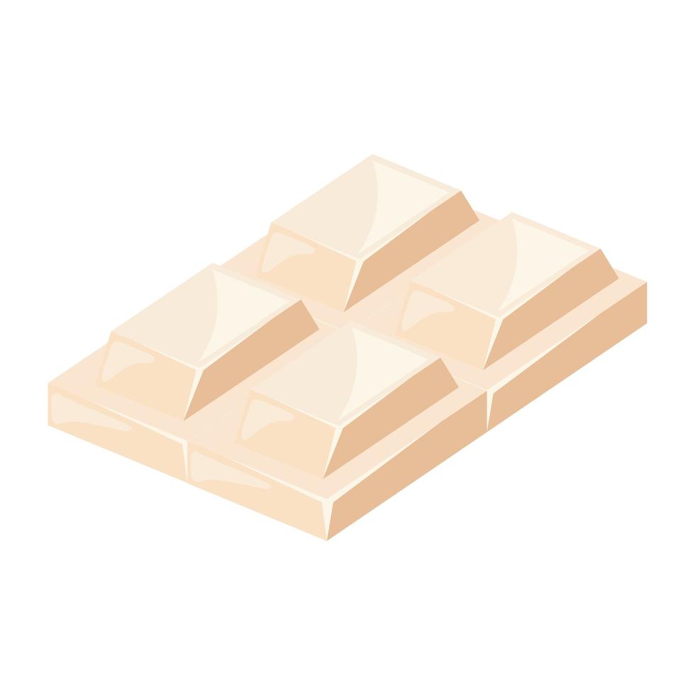 bar chocolate white vector