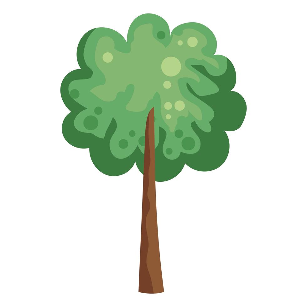 planta de arbol verde vector