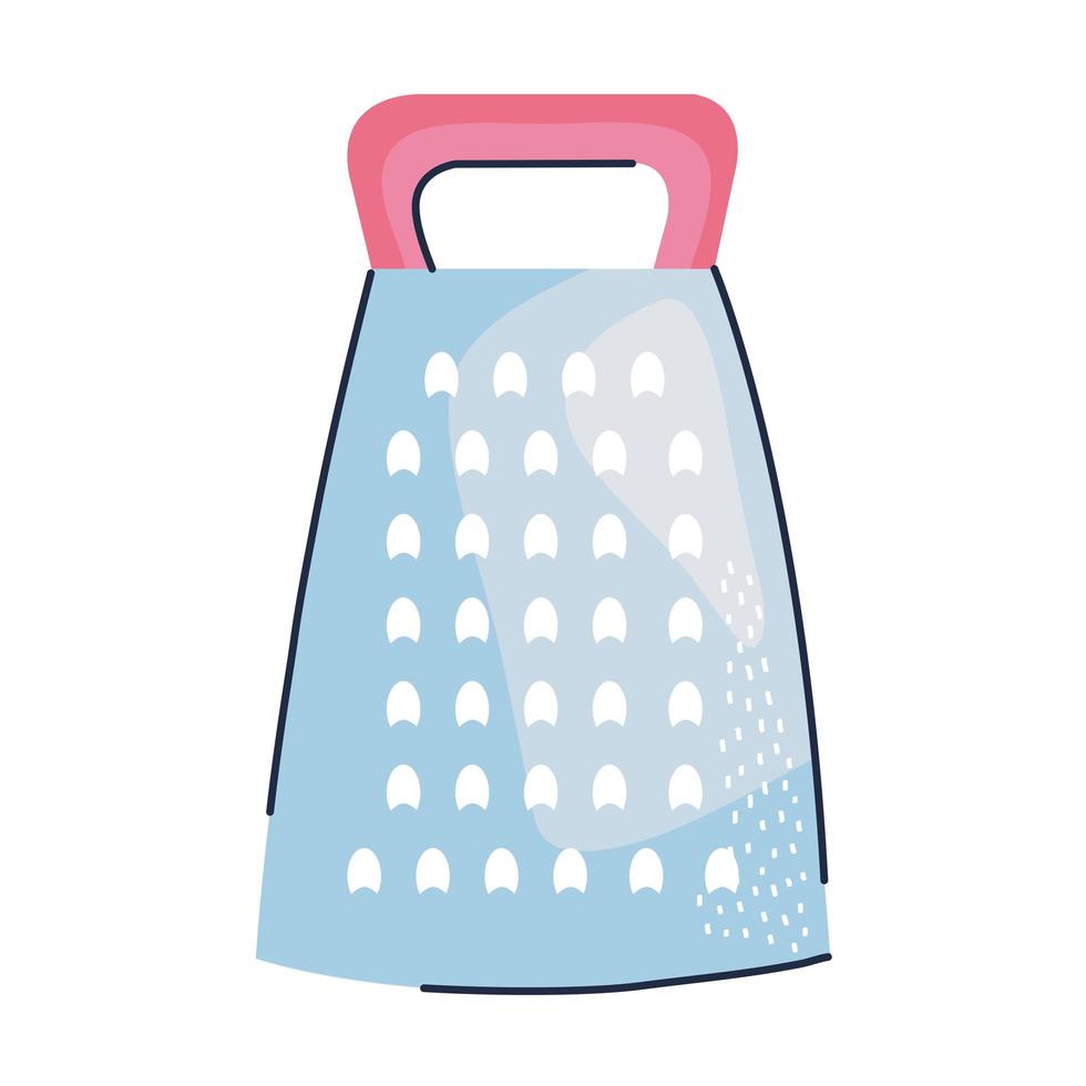kitchen grater utensil vector