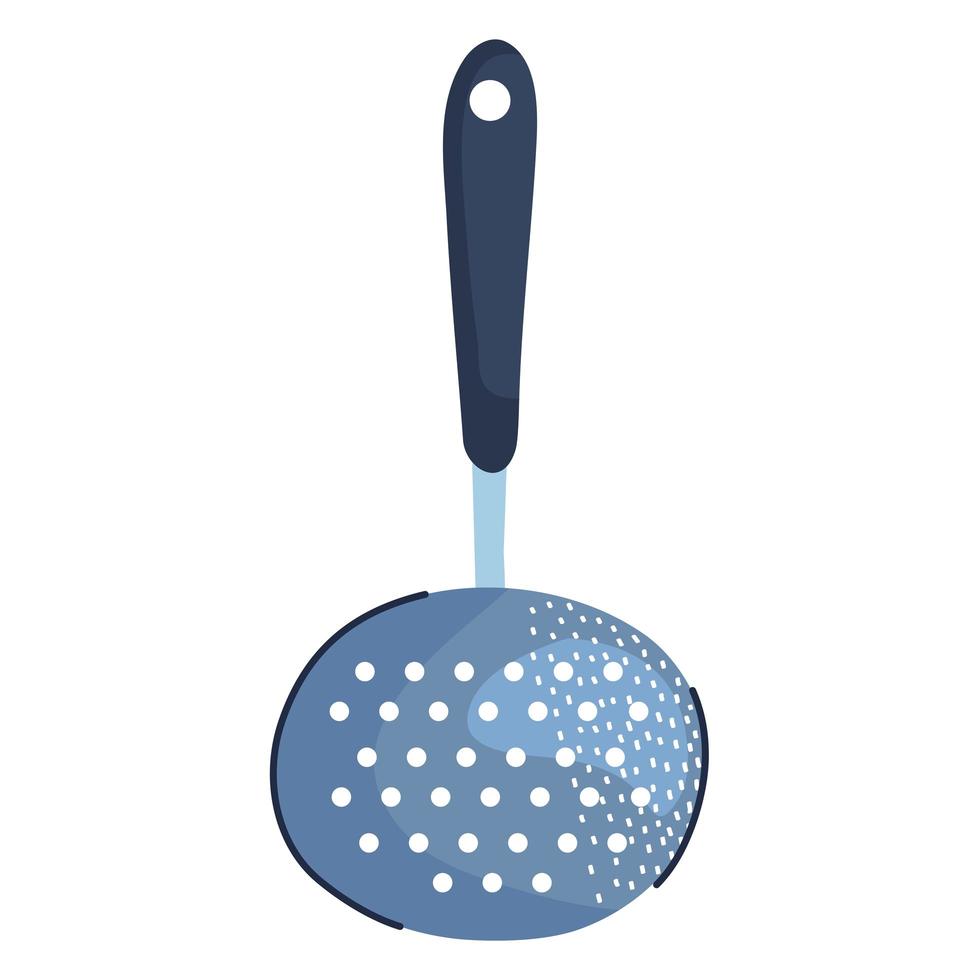 kitchen fried spoon vector