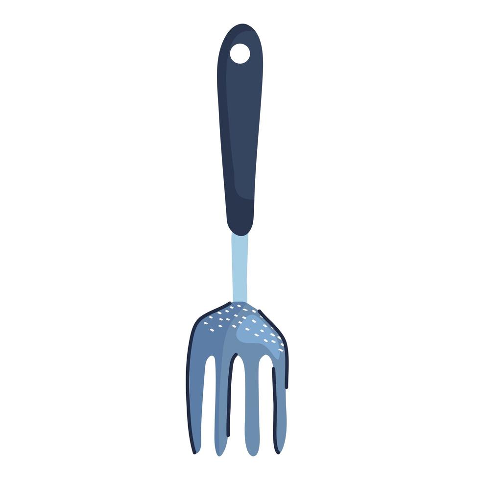 kitchen fork cutlery vector