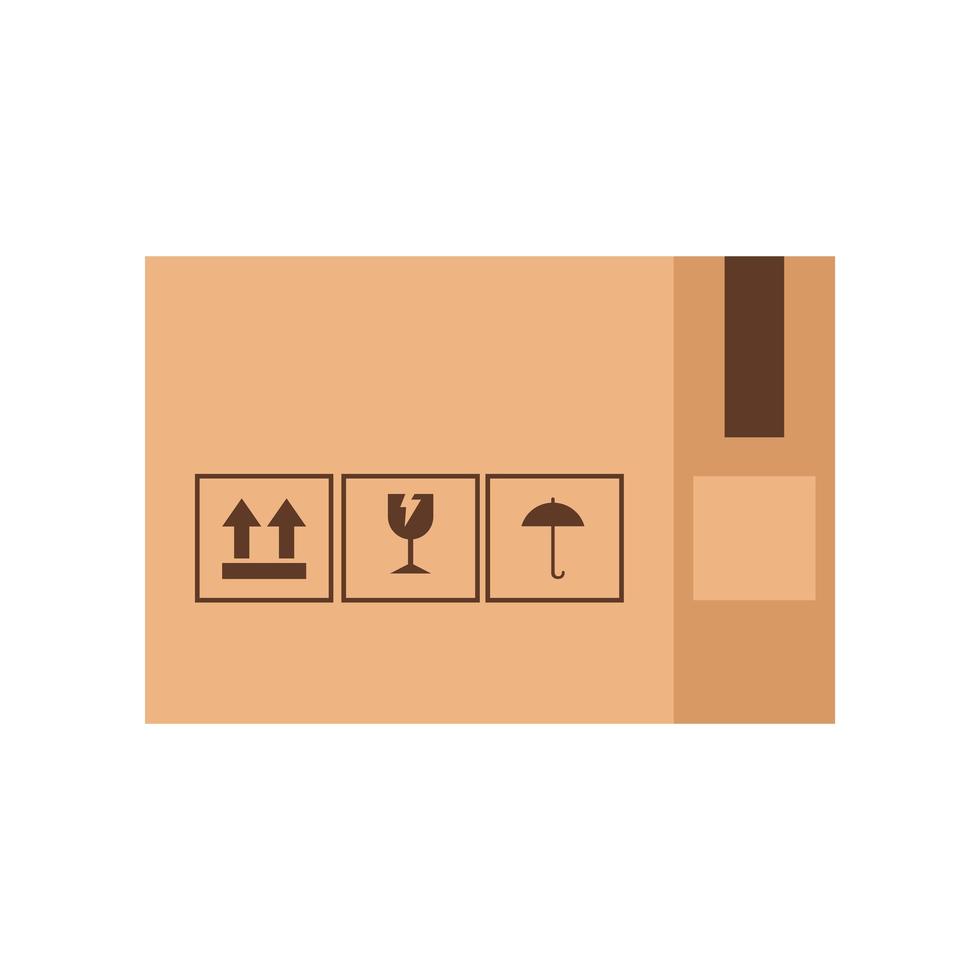 delivery box carton vector