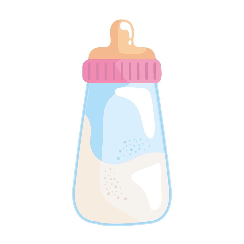 baby milk bottle isolated icon vector
