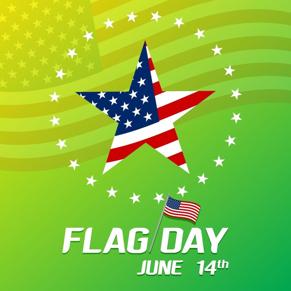 USA Flag day free vector illustration