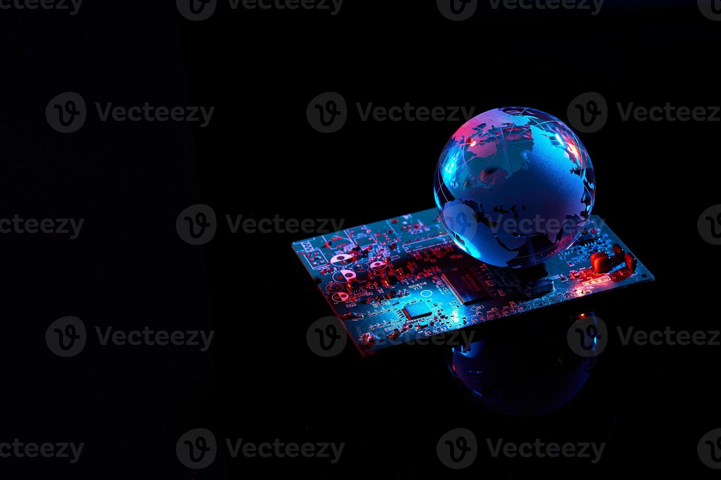 globo de iluminación colorido foto