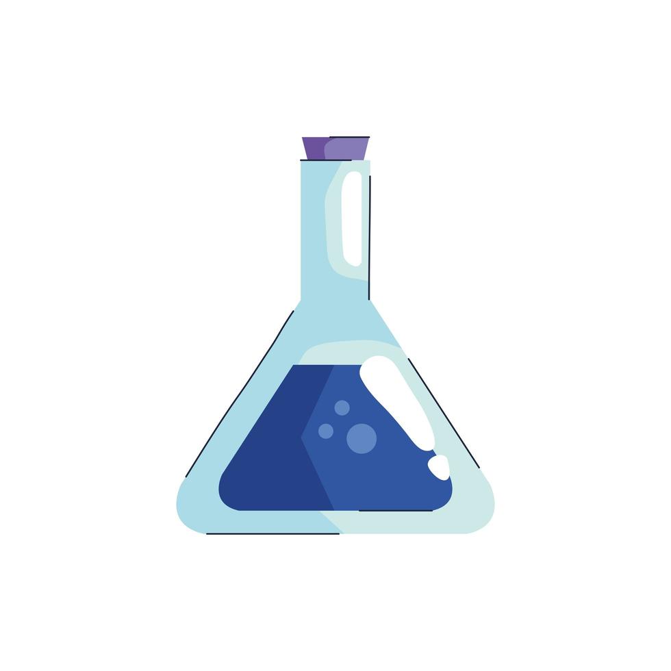 tube test flask laboratory icon vector