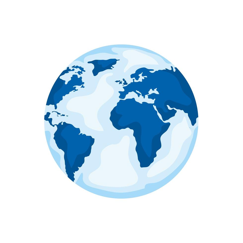 world planet earth ecology icon vector
