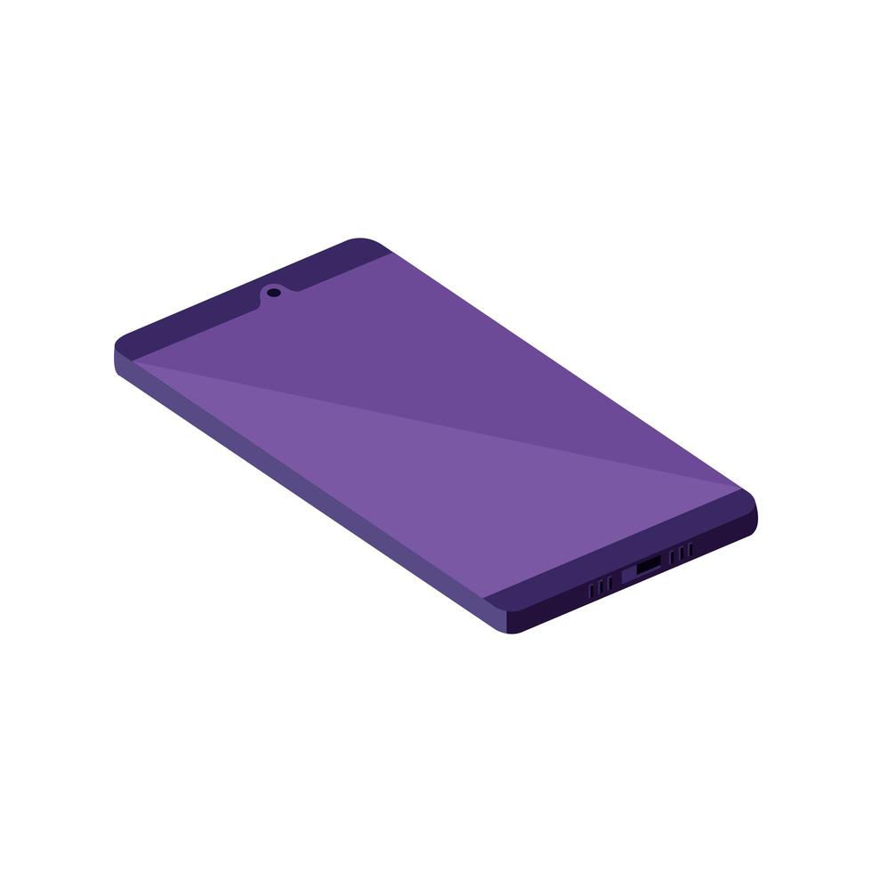 smartphone cell device isometric icon vector