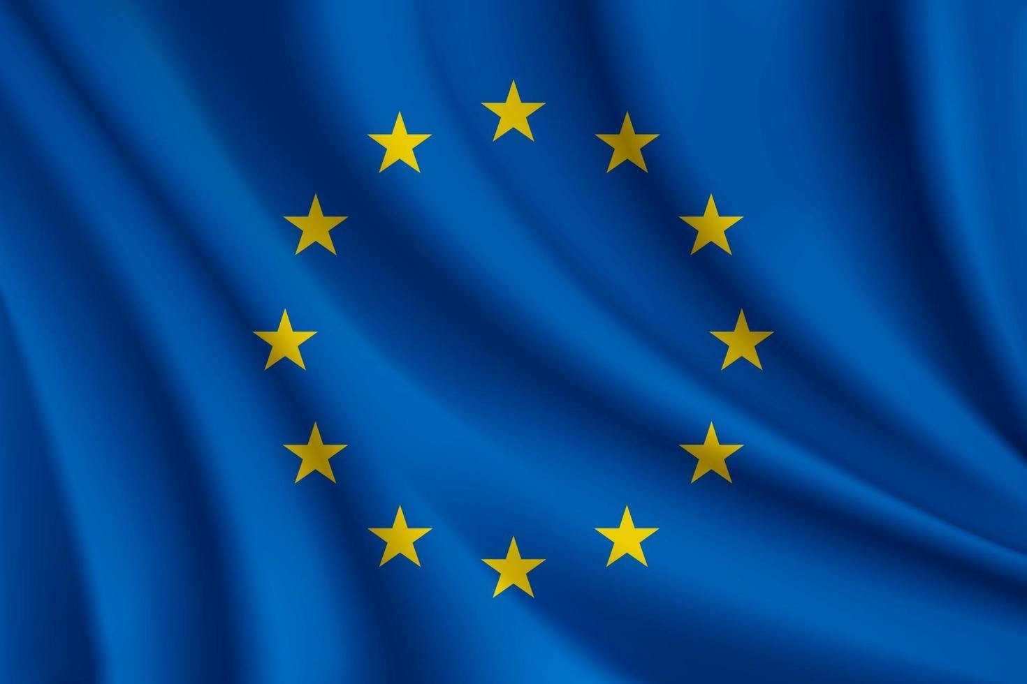 bandera de la unión europea vector