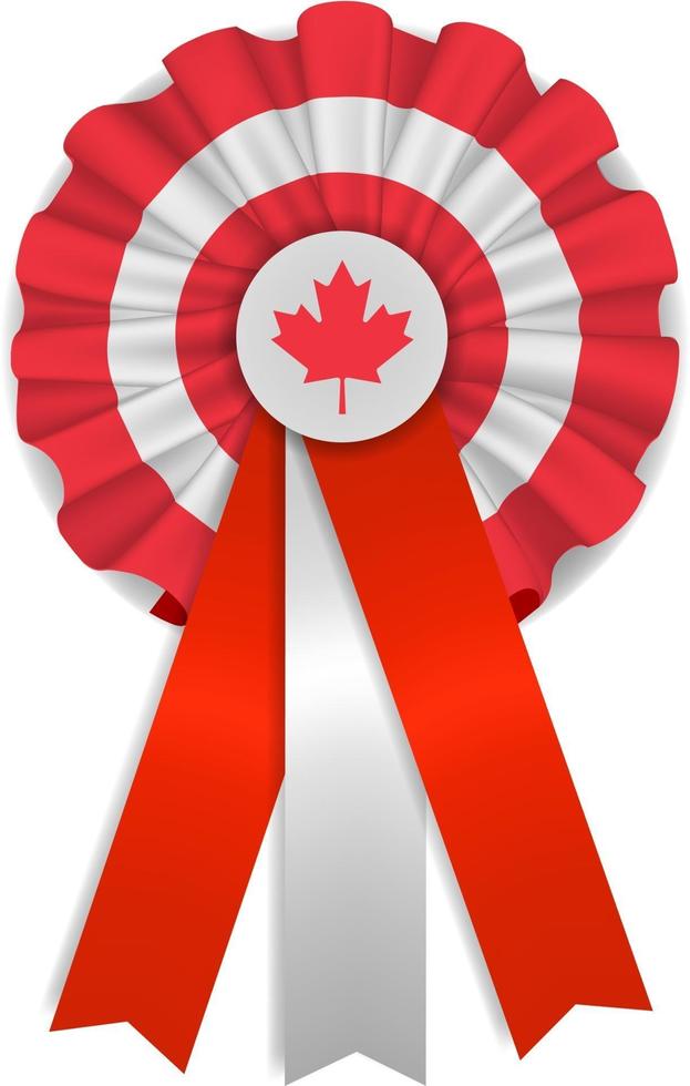 canada cockade illustration vector