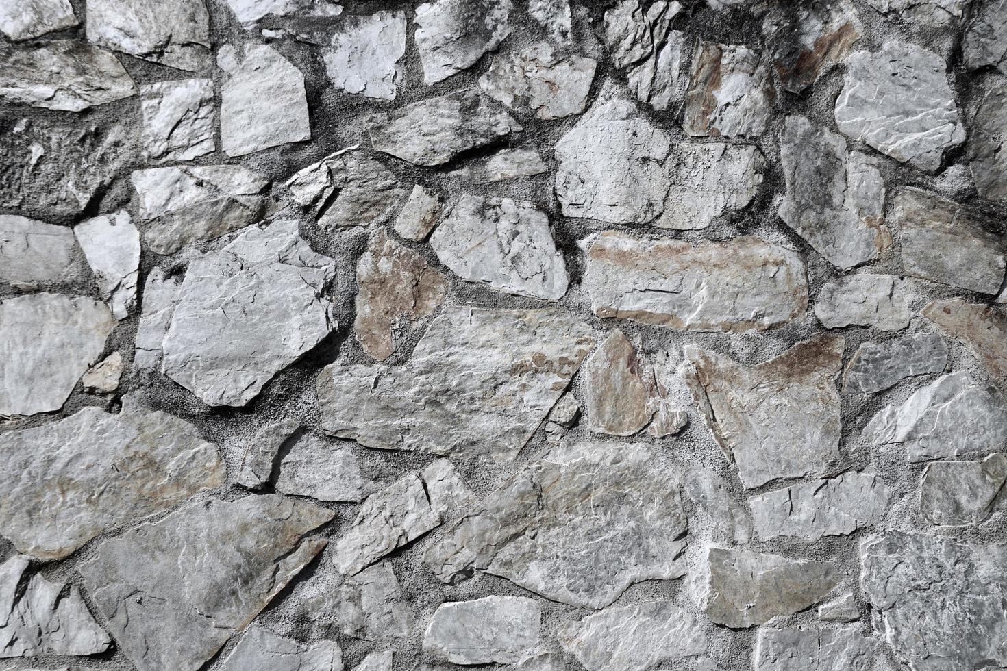 muro de piedra blanca del edificio foto