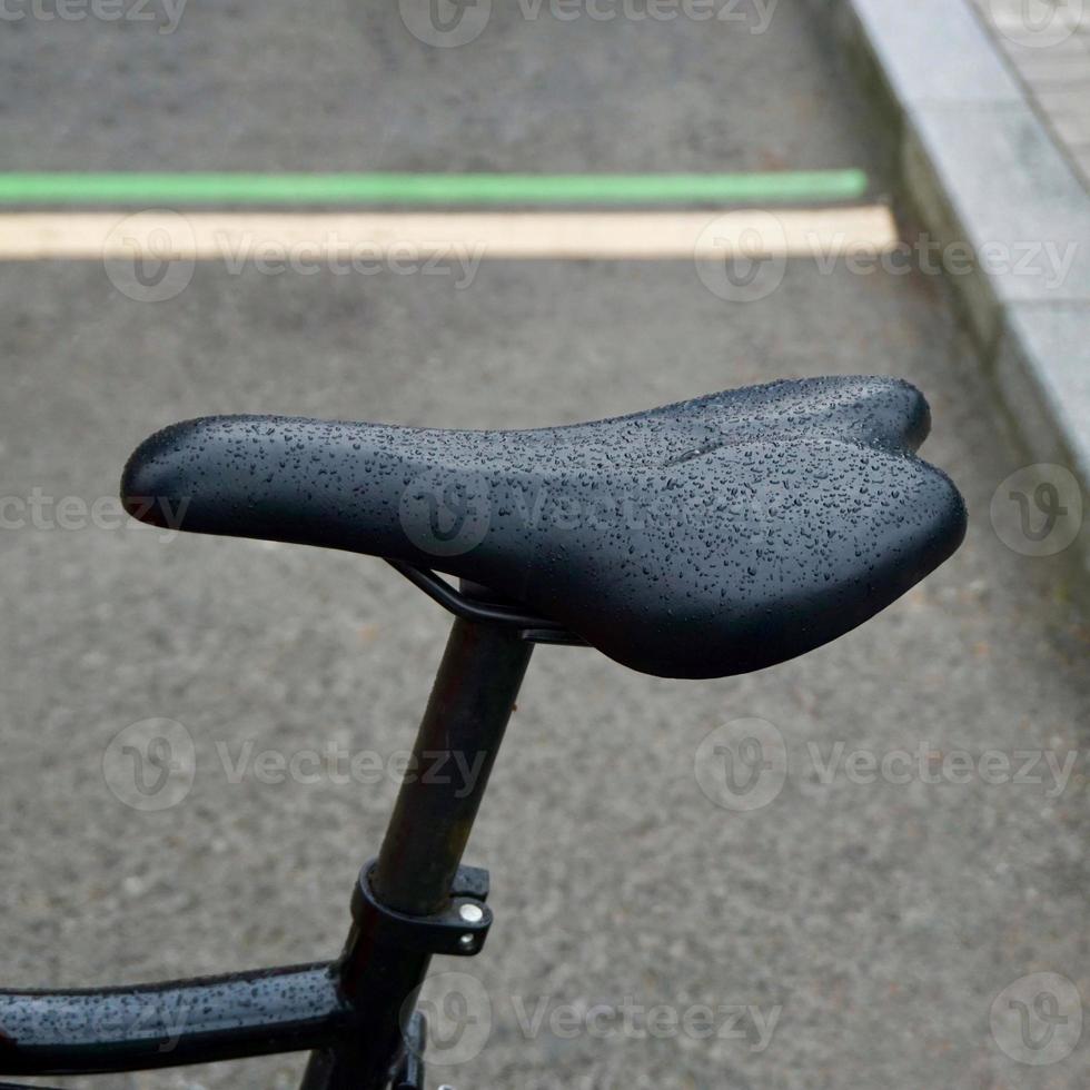 asiento de bicicleta negro foto