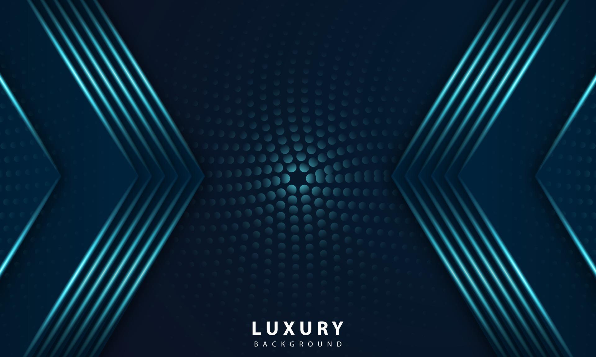 Abstract geometric navy blue abstract background with metallic blue