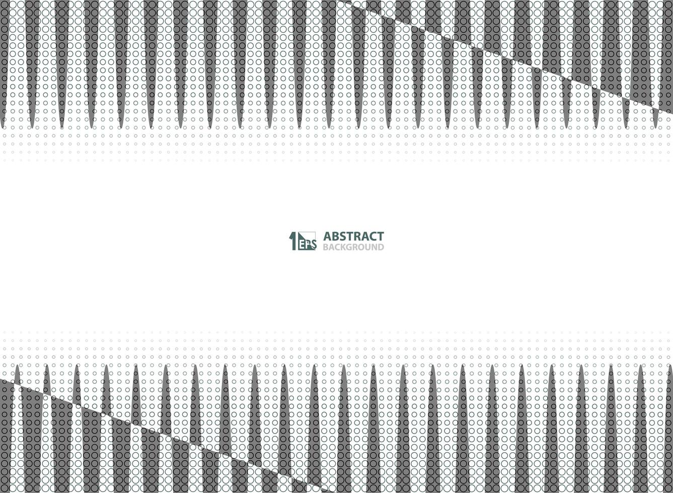 Abstract halftone of gray color trendy decoration with stripe lines pattern background. vector