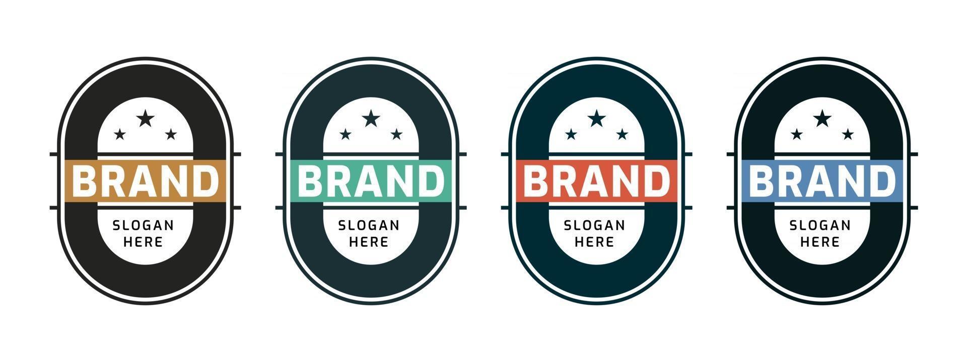 Business badge circle or round design. Vector illustration.
