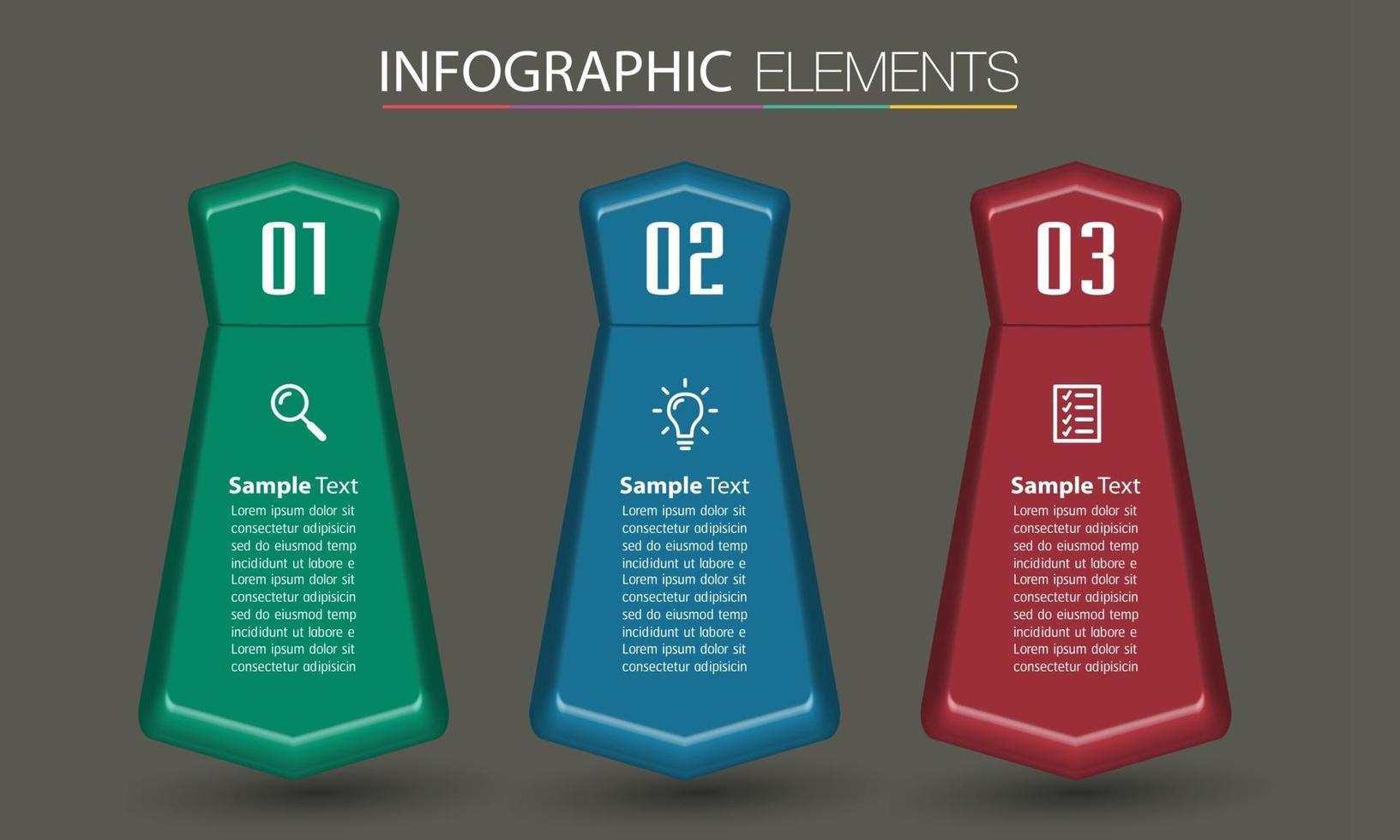 modern text box template banner Infographics vector