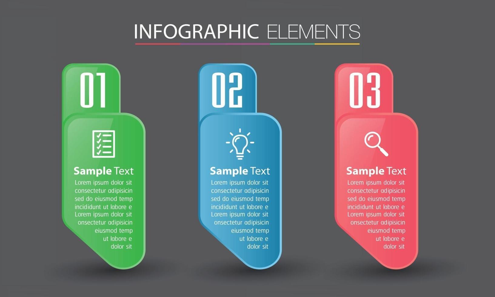 infografía de banner de plantilla de cuadro de texto moderno vector