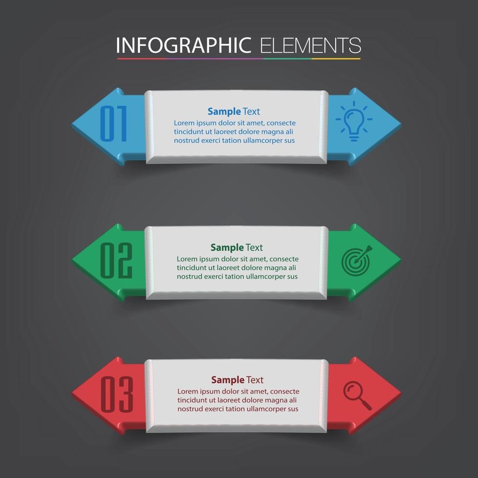 modern text box template banner Infographics vector