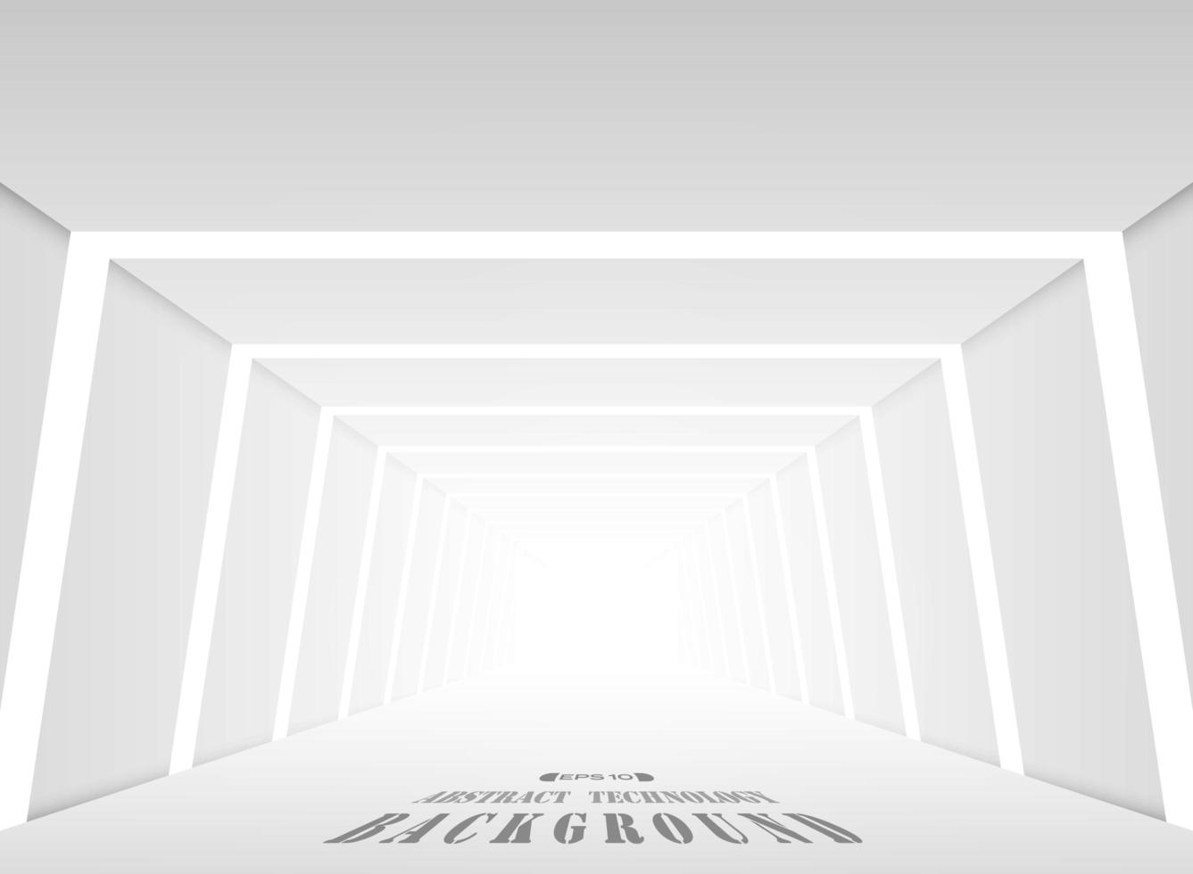 Abstract futuristic gradient gray place perspective background. vector