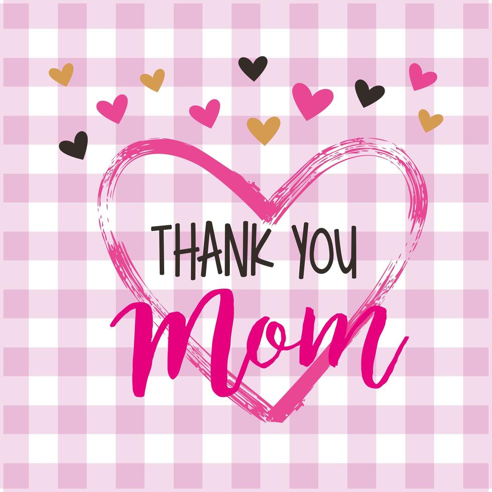 mothers day card vector