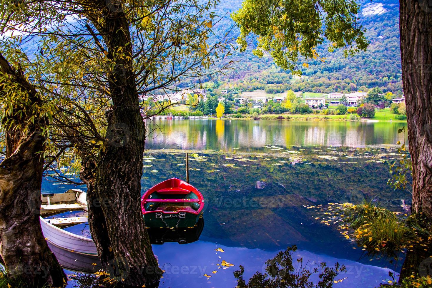 Boats on the lake photo