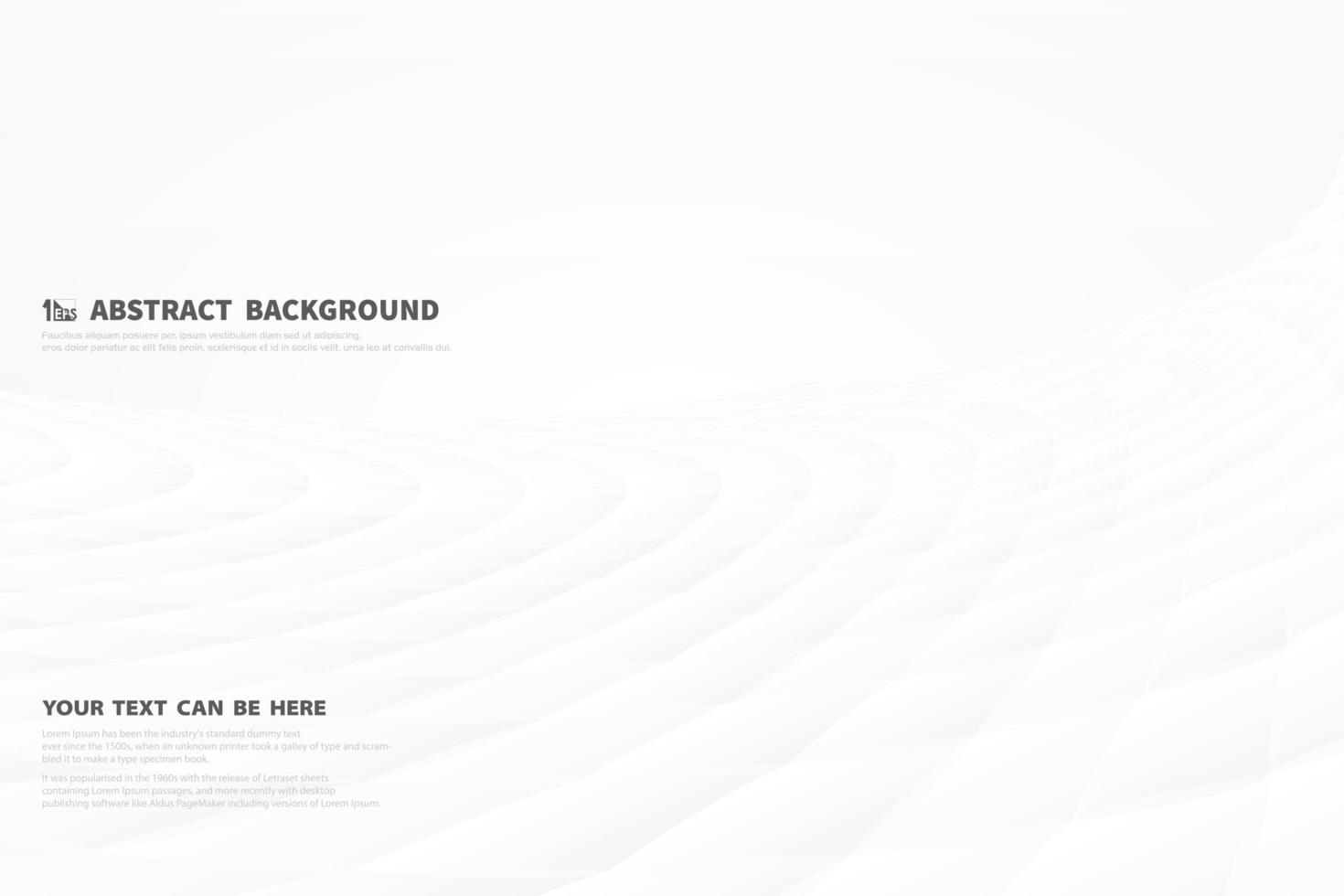 Abstract gray curved square tech design background. vector