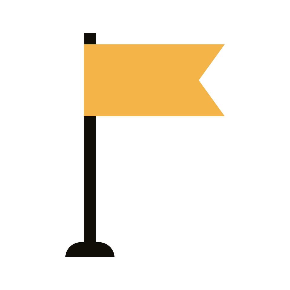 flag pin location line style vector