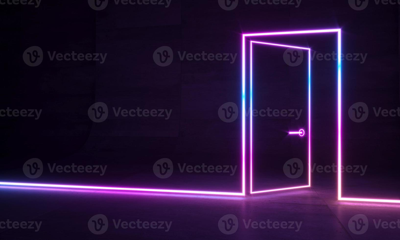 Abstract neon shapes photo