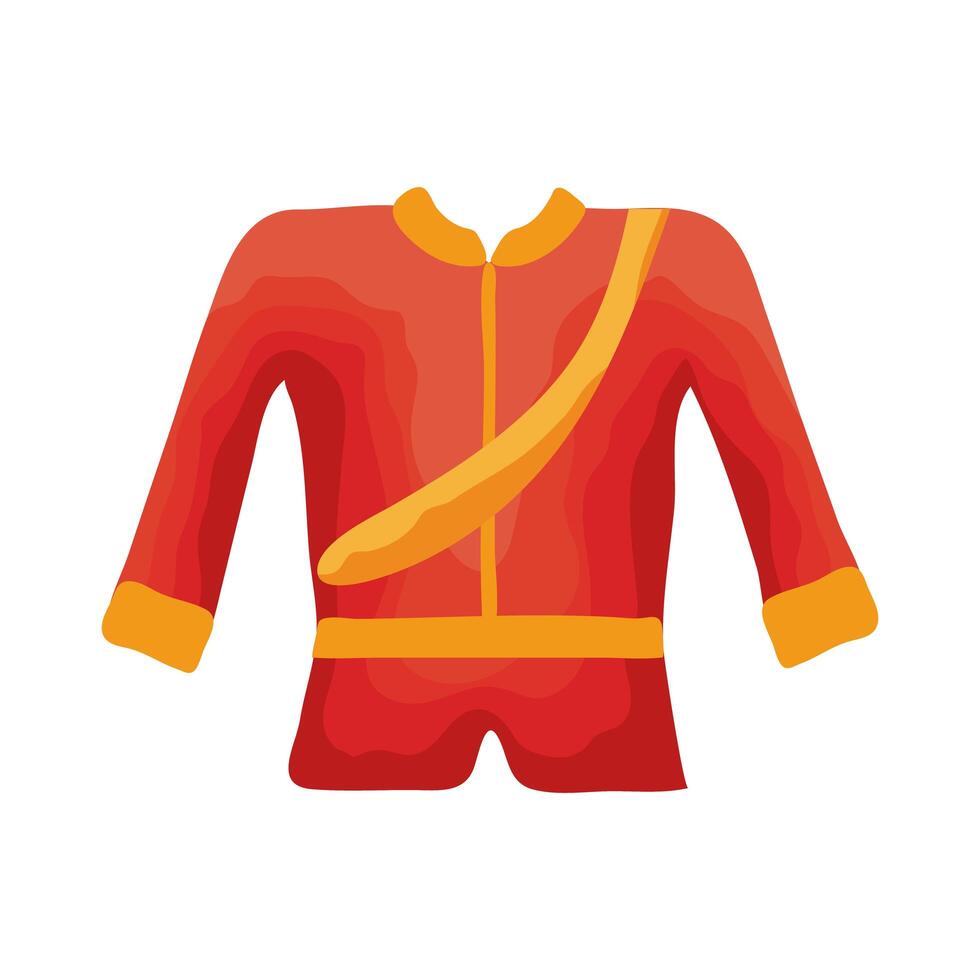 officer canadian uniform flat style icon vector
