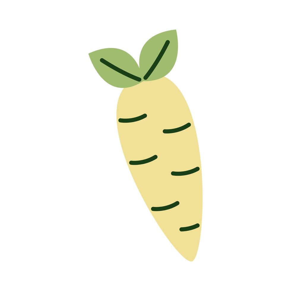 carrot fresh flat style icon vector