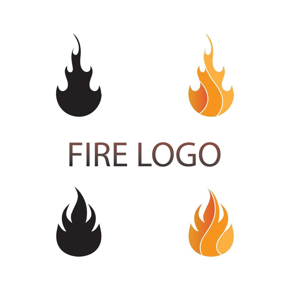 fuego, llama, naturaleza, logotipo, y, símbolos, iconos, plantilla, vector