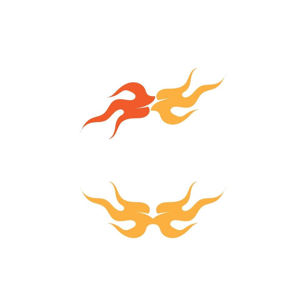 Fire flame nature logo and symbols icons template vector