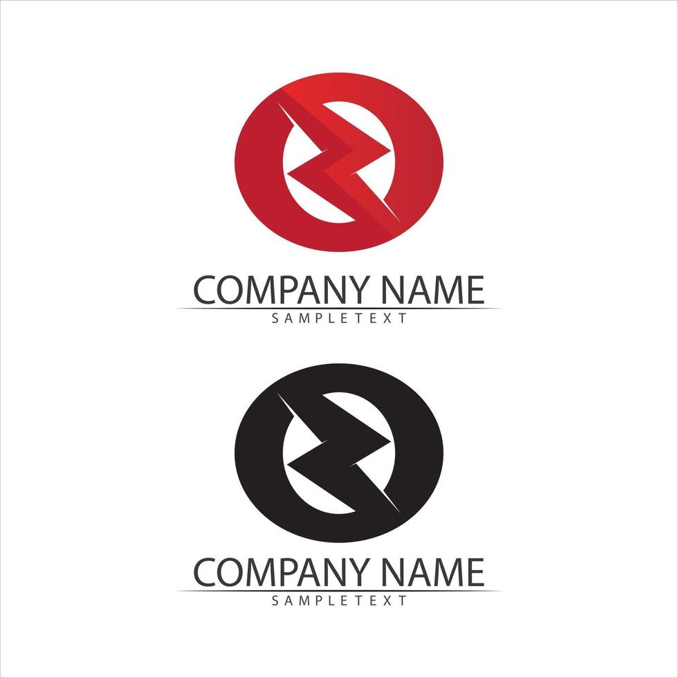 flash electric Vector lightning icon logo and symbols