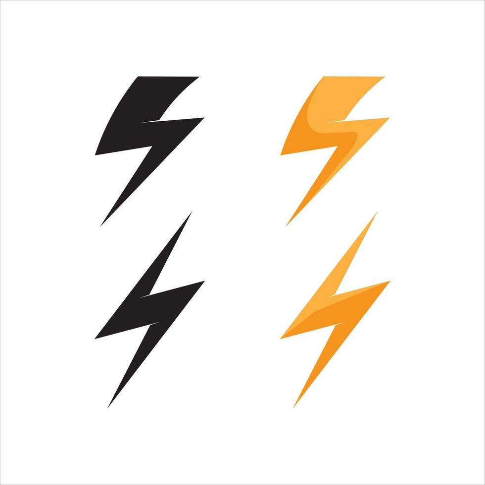 flash electric Vector lightning icon logo and symbols