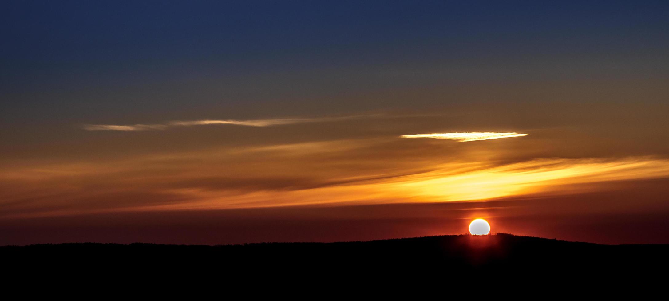 Spring sunrise countryside photo