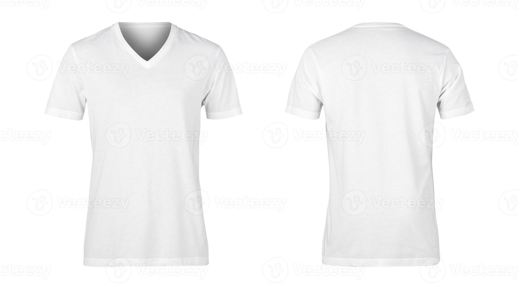 Set of woman Tshirt isolated on white background with clipping path photo