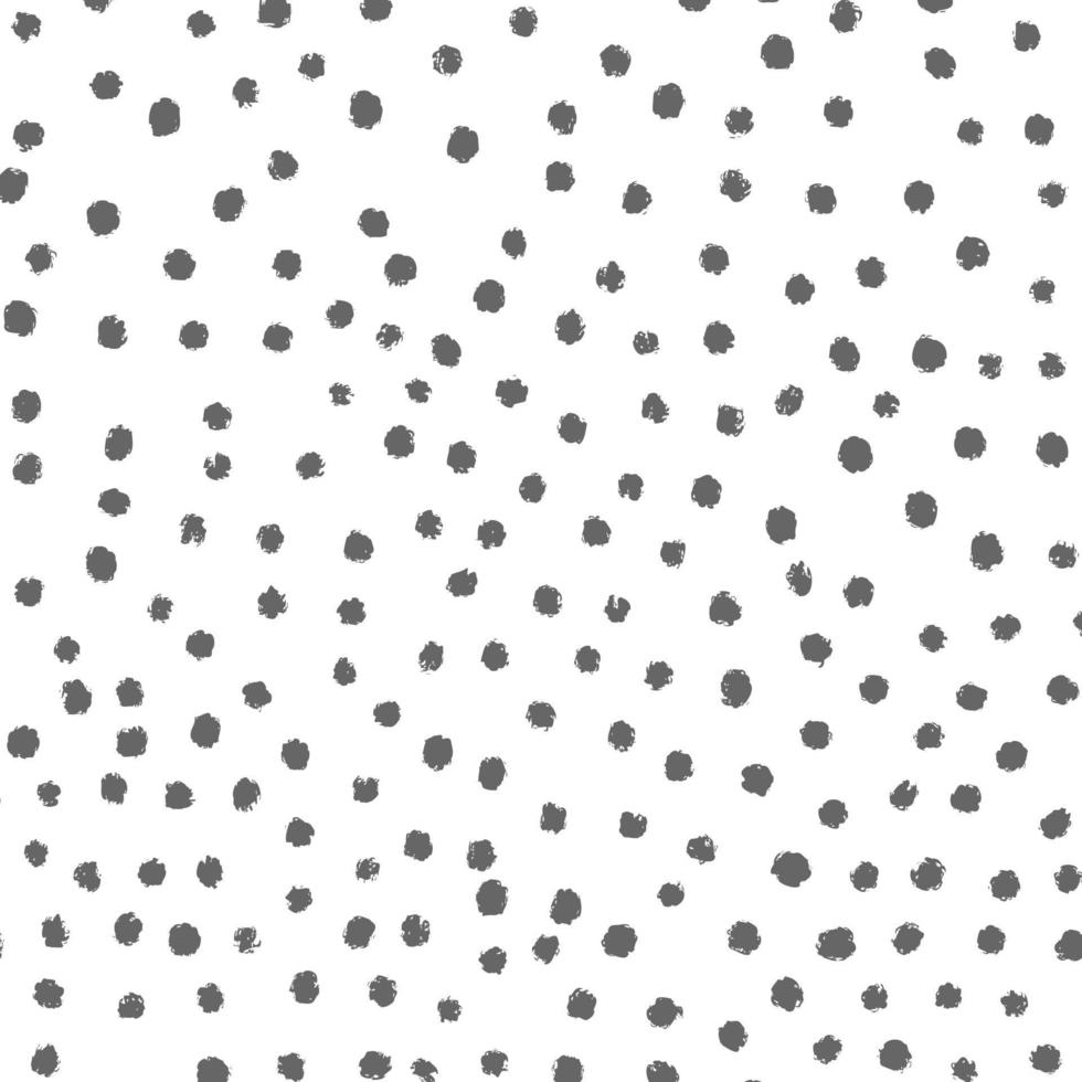 Hand drawn polka dot background vector