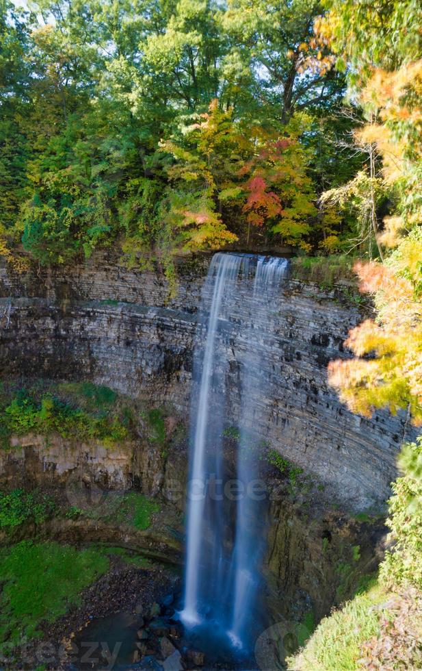 Tews Falls in Ontario during the fall photo